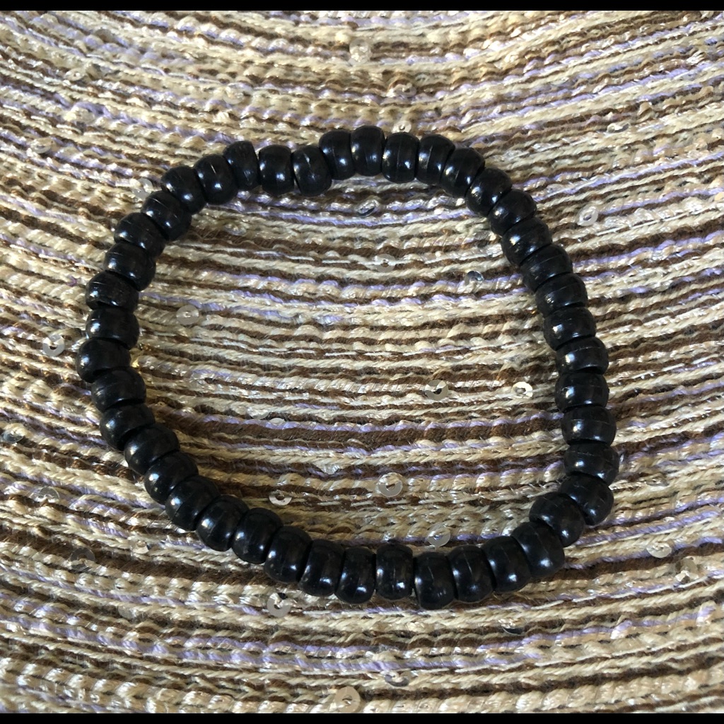 Stackable Black Bead Bracelet
